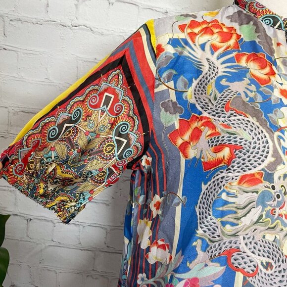 NEW Johnny Was Hillan Morii Tunic Women’s Size S Multicolor Printed Silk Blouse - Picture 4 of 10